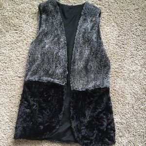 Faux fur vest